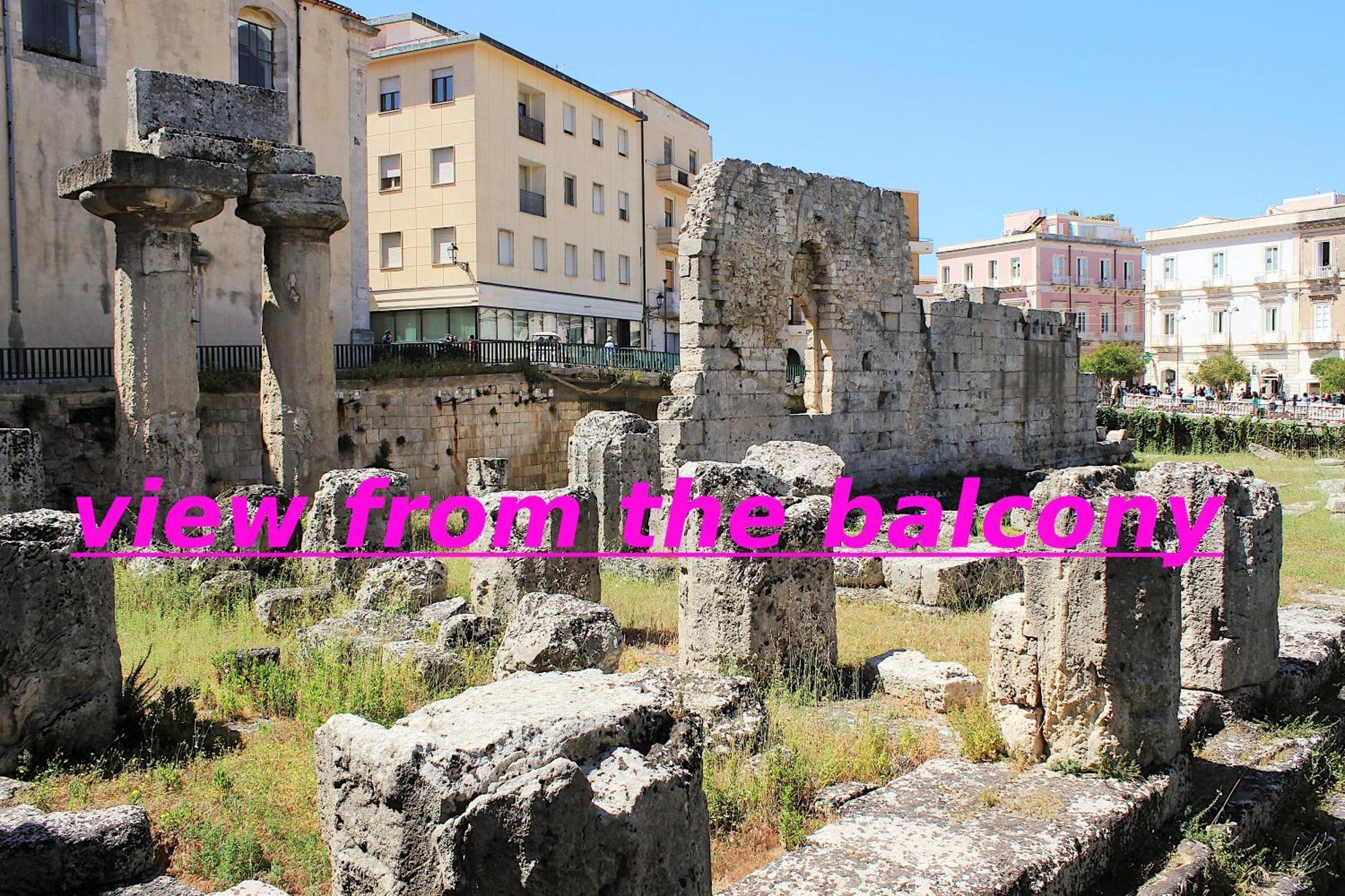 Apollonion Hh Above Apollo'S Temple Ortygia Lägenhet Syrakusa Exteriör bild